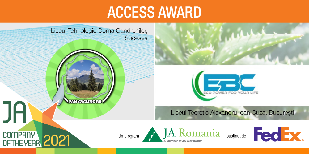 ACCESS AWARD – PENTRU ECHIPELE DE ELEVI CARE AU DEMONSTRAT ÎNȚELEGEREA PIEȚEI ȚINTĂ ȘI CUM SĂ O ACCESEZE CU SUCCES