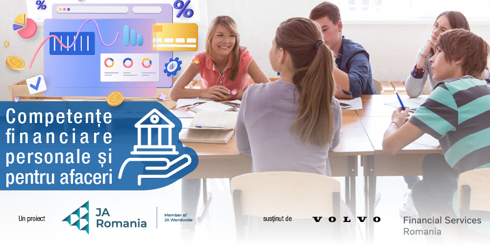 121 de elevi și profesori au participat în luna mai la întâlniri la clasă susținute de voluntarii Volvo Financial Services România