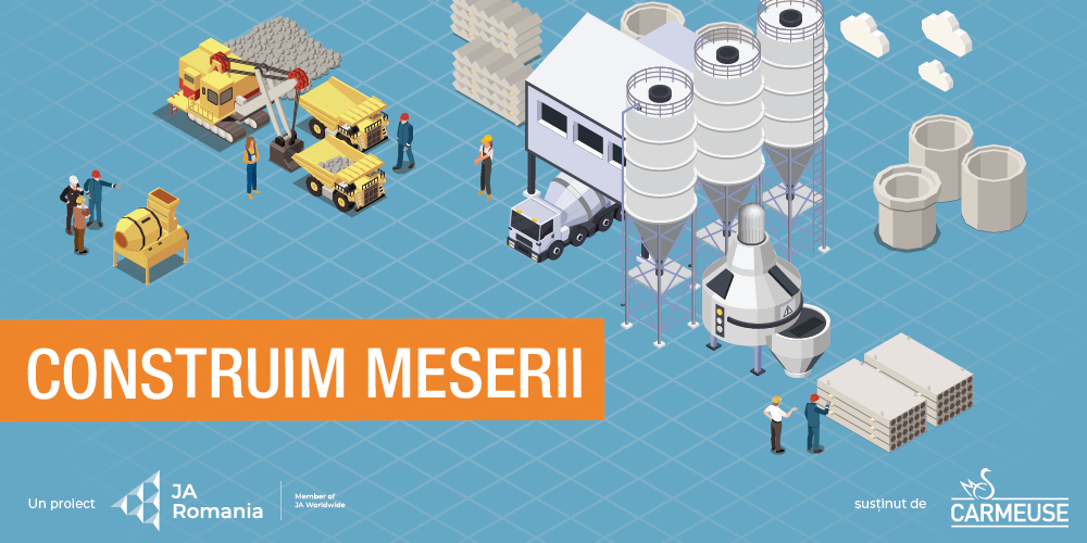 Proiectul „Construim Meserii”, implementat în România de Junior Achievement cu sprijinul Carmeuse, ajută elevii să-și descopere preferințele de carieră